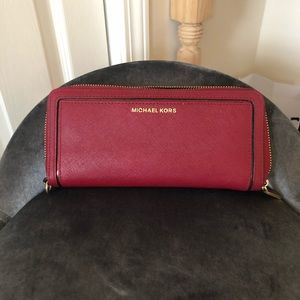 Cherry Red Michael Kors Wallet